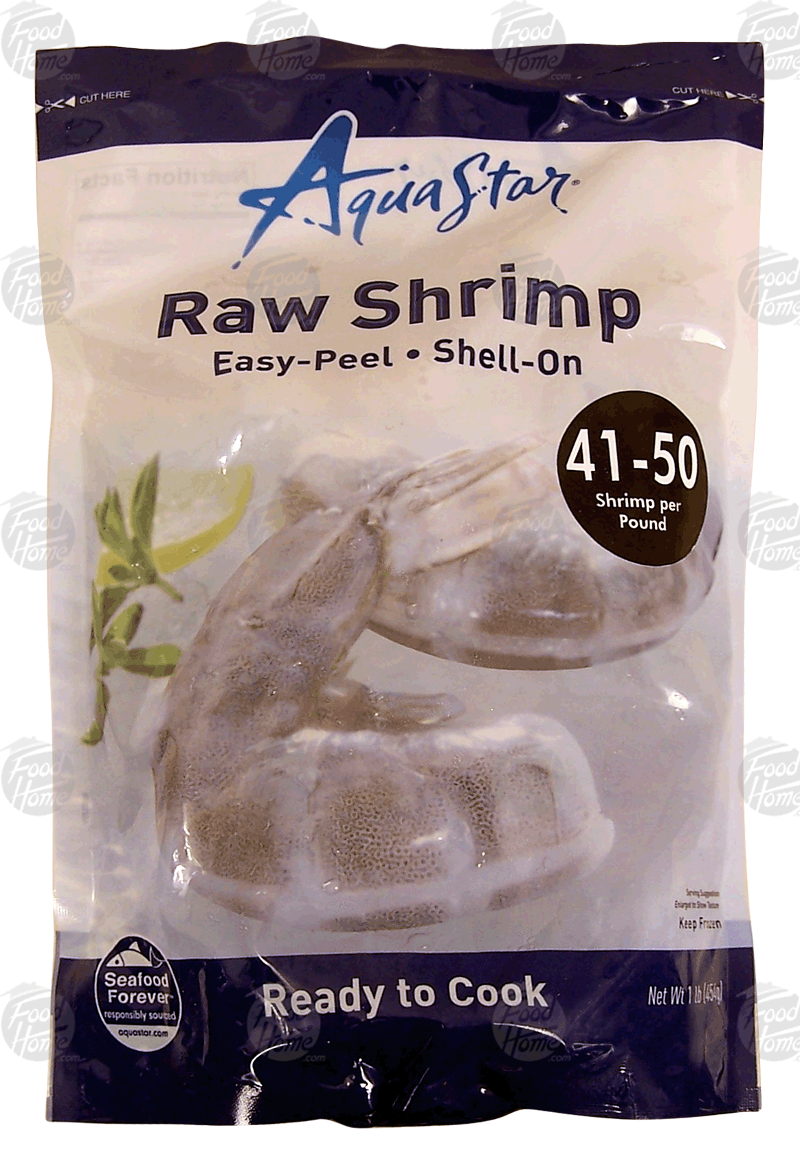 Aqua Star&nbsp;&nbsp;raw shrimp, easy-peel, shell-on, 41-50 shrimp per pound Full-Size Picture